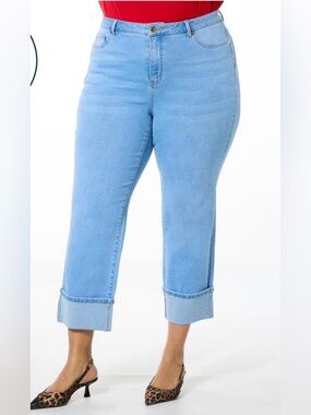 Iman Cuffed Jeans NWT